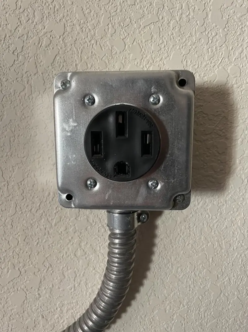 NEMA 14-50 outlet installed for Electrical Panel Upgrade in Plain City