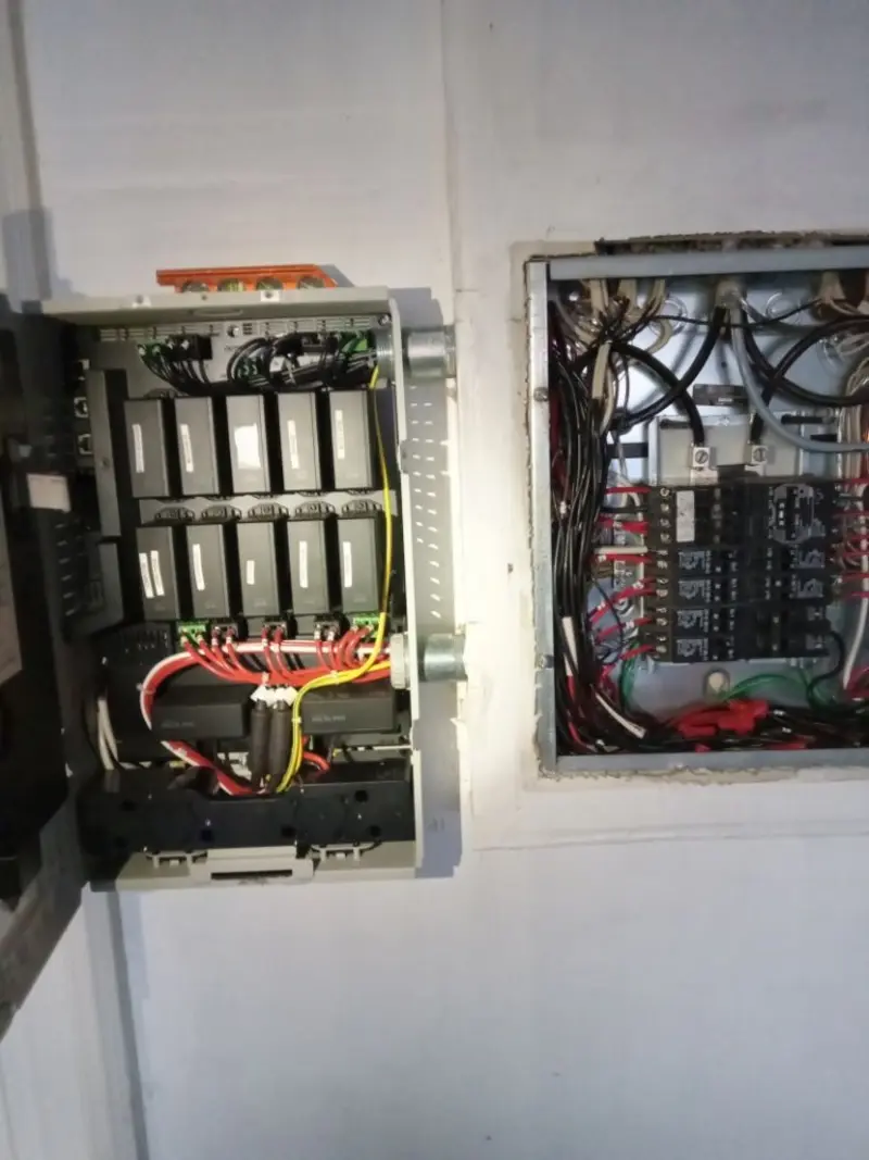 Electrical panel upgrade completed for Security Camera Wiring in Plain City